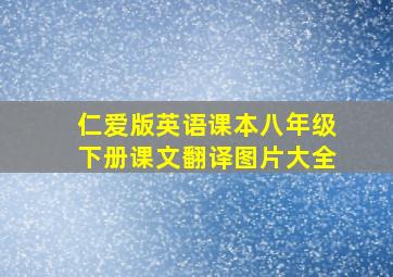 仁爱版英语课本八年级下册课文翻译图片大全