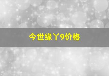 今世缘丫9价格