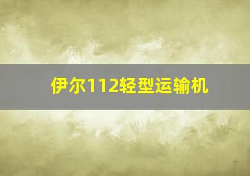 伊尔112轻型运输机