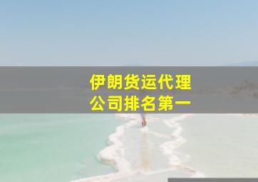 伊朗货运代理公司排名第一