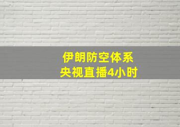 伊朗防空体系央视直播4小时