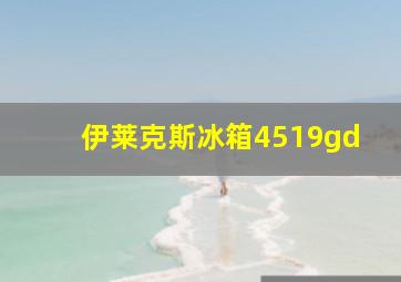 伊莱克斯冰箱4519gd