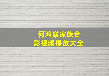 何鸿燊家族合影视频播放大全