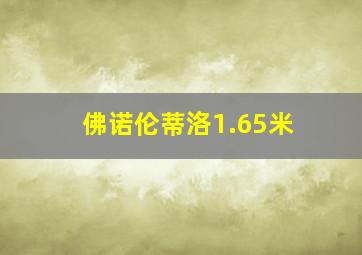 佛诺伦蒂洛1.65米