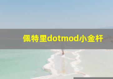 佩特里dotmod小金杆