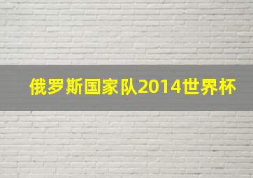 俄罗斯国家队2014世界杯