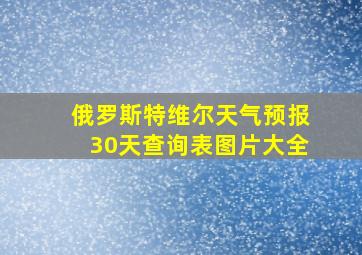 俄罗斯特维尔天气预报30天查询表图片大全