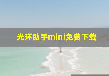 光环助手mini免费下载