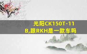 光阳CK150T-11B,跟RKH是一款车吗