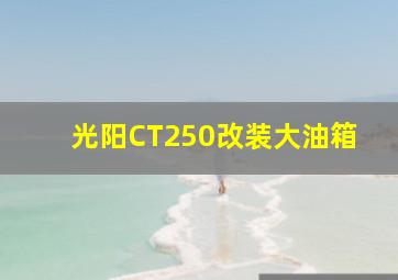 光阳CT250改装大油箱