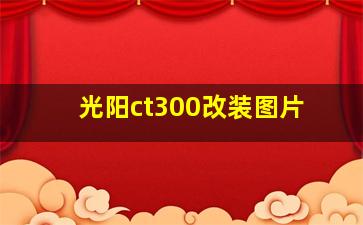 光阳ct300改装图片