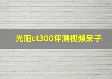 光阳ct300评测视频呆子