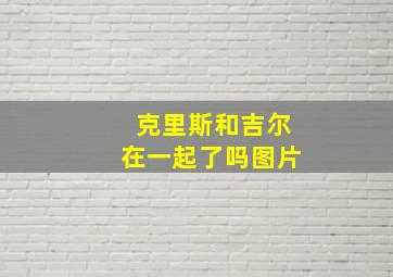 克里斯和吉尔在一起了吗图片