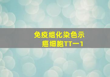 免疫组化染色示癌细胞TT一1