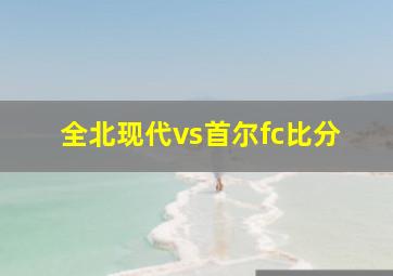 全北现代vs首尔fc比分