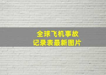 全球飞机事故记录表最新图片