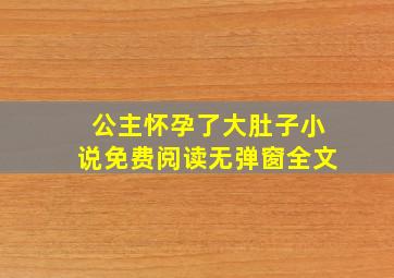 公主怀孕了大肚子小说免费阅读无弹窗全文