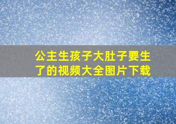 公主生孩子大肚子要生了的视频大全图片下载