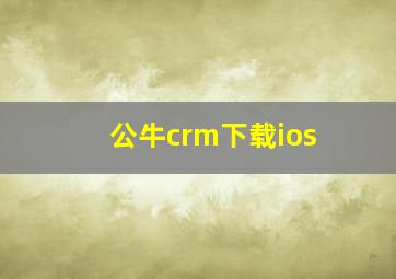 公牛crm下载ios