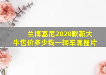 兰博基尼2020款新大牛售价多少钱一辆车呢图片