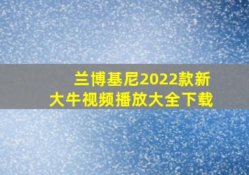 兰博基尼2022款新大牛视频播放大全下载