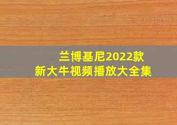 兰博基尼2022款新大牛视频播放大全集