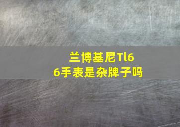 兰博基尼Tl66手表是杂牌子吗