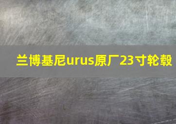 兰博基尼urus原厂23寸轮毂