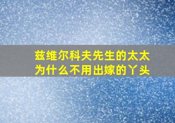 兹维尔科夫先生的太太为什么不用出嫁的丫头