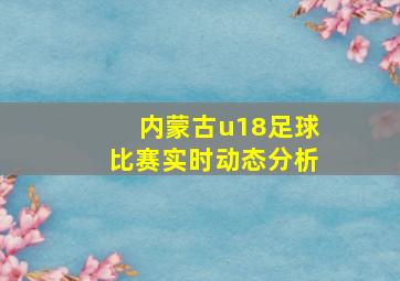 内蒙古u18足球比赛实时动态分析