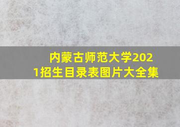 内蒙古师范大学2021招生目录表图片大全集