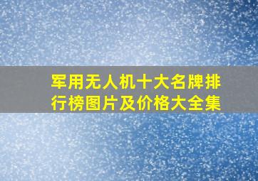 军用无人机十大名牌排行榜图片及价格大全集