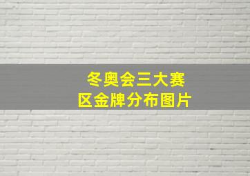 冬奥会三大赛区金牌分布图片