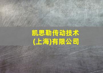 凯思勒传动技术(上海)有限公司