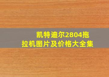 凯特迪尔2804拖拉机图片及价格大全集