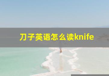 刀子英语怎么读knife