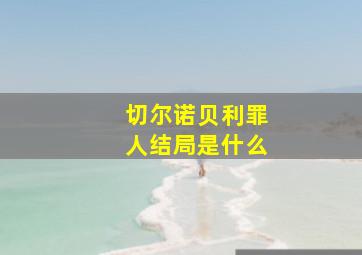 切尔诺贝利罪人结局是什么