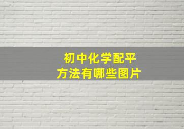 初中化学配平方法有哪些图片