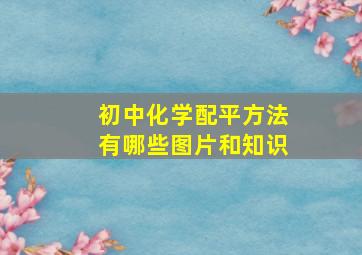 初中化学配平方法有哪些图片和知识