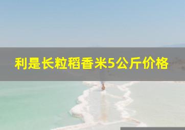 利是长粒稻香米5公斤价格