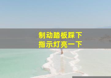 制动踏板踩下指示灯亮一下