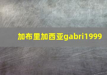 加布里加西亚gabri1999