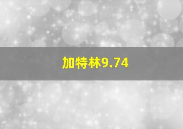 加特林9.74