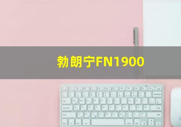 勃朗宁FN1900