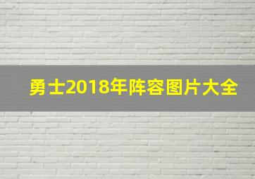 勇士2018年阵容图片大全