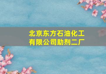 北京东方石油化工有限公司助剂二厂