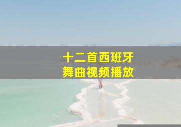 十二首西班牙舞曲视频播放