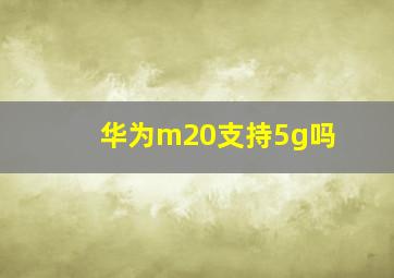 华为m20支持5g吗