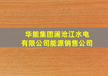 华能集团澜沧江水电有限公司能源销售公司