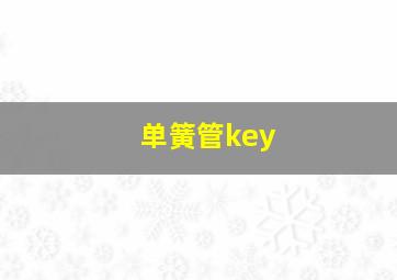 单簧管key